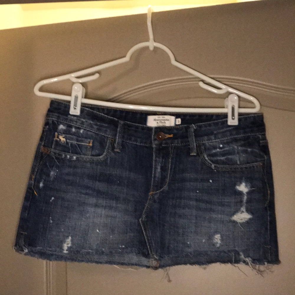 Size 2 Abercrombie & Fitch denim mini skirt